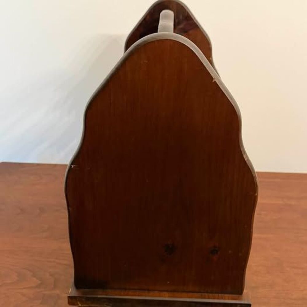 Vintage Wooden Magazine Rack - Picture 4 of 9